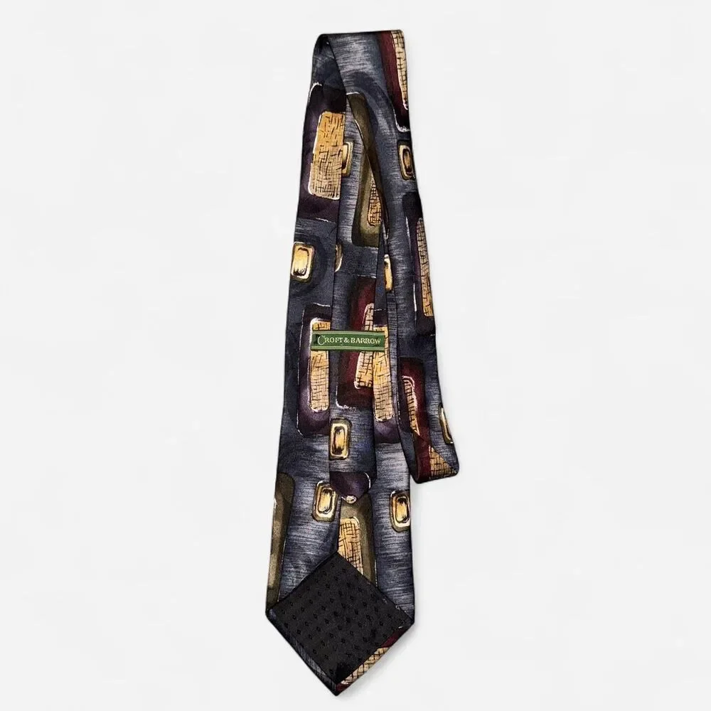 Vintage 90s Croft & Barrow Abstract Neck Tie